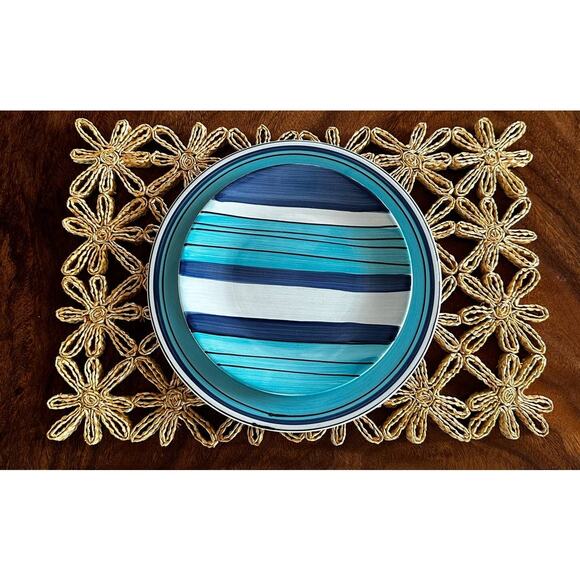 Vintage Cool River Dinner Plates by Pfaltzgraff Set/4 - Picture 10 of 14